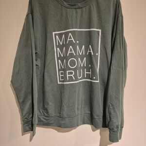 Green Graphic Women's Sweater